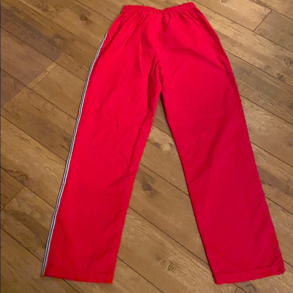 Red Athletic Jogging Jogger Workout Pants - Picture 3 of 10